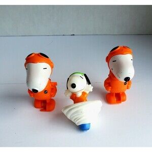 Snoopy McDonald's NASA Astronaut Dance Mover And  Peanuts Toy Top Spinner